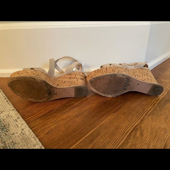 Prada Nude Suede Platform Wedges in Box - Picture 7 of 7